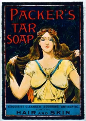 Plakátová reklama Packers Tar Soap