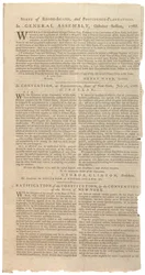 Usnesení tisknoucí návrh NYS na změny ústavy, říjen 1788