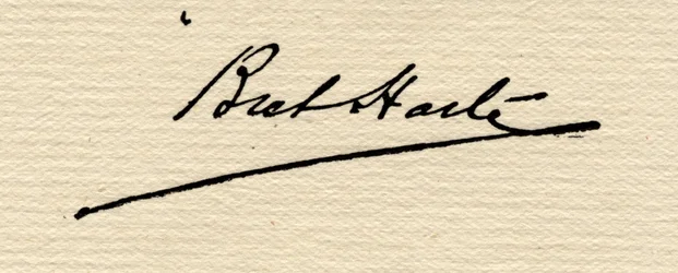 Podpis Francise Breta Harteho (1839-1902)