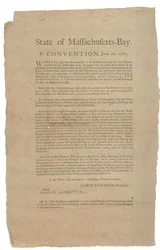 State of Massachusetts in Convention, State Constitution, 16. června 1780