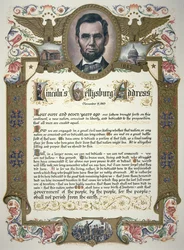 Gettysburg Address, pronesený Abraham Lincoln (1809-65)