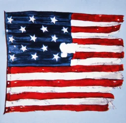 Původní „Star-Spangled Banner“ (barevný lito)