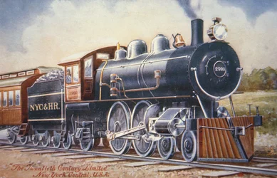 The Twentieth Century Limited, cca 1920 (barevné lito)