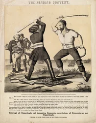Vyřízená soutěž, kterou vydal Oliver Evans Woods: Herline & Hensel Lith., Philadelphia, 1863