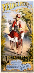 Reklama na tabákový časopis Velocipede