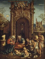 Klanění pastýřů, cca 1530 (olej na desce)