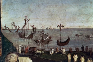 Lodě, detail z Transport of Holy Face