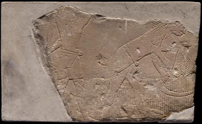 Fragment stěny z hrobky s výjevem sklizně