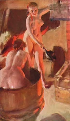 Dívky z Dalarny se koupou, 1908, 1931
