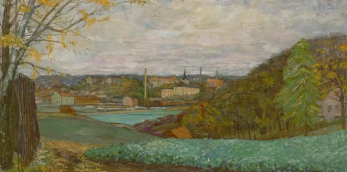 Frognerkilen z Bygdøy (olej na plátně)