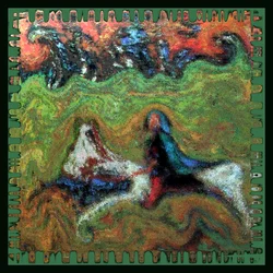 MODRÝ RYTÍŘ, 2002 (Digitální malba)