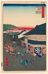 Hirokoji Avenue (Shitaya Hirokoji) č. 13 ze série Sto slavných pohledů na Edo