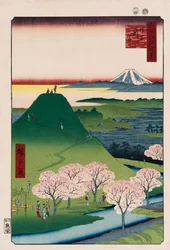 New Fuji, Meguro“, ze série „Sto pohledů na známá místa v Edu“