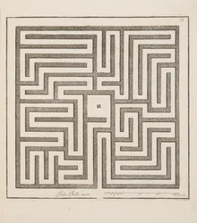 Design for Parterre, from Theater des Plans et Jardinages, pub. 1652 (rytina)