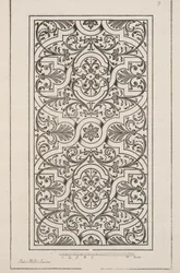 Design for Parterre, from Theater des Plans et Jardinages, pub. 1652 (rytina)