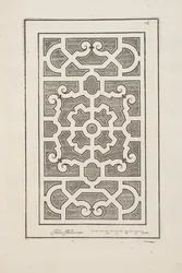 Design for Parterre, from Theater des Plans et Jardinages, pub. 1652 (rytina)