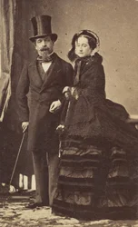 [Napoleon III a císařovna Eugenie], ca. 1865.