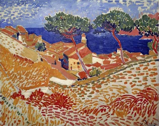 Collioure, vesnice a moře