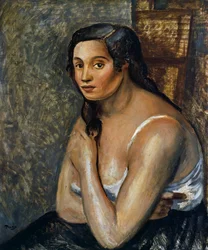 Sedící žena, asi 1920 (olej na plátně)