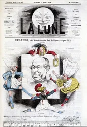 Kreslený film od Johanna Strausse mladšího (1825-1899) ve filmu „Měsíc“, 6. ledna