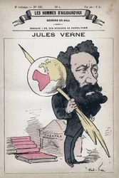 Kreslený film Julese Verna (1828-1905) z „Les Hommes d