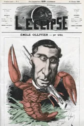 Emile Ollivier (1825-1913), francouzský politik. Obálka “”L