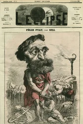 Felix Pyat (1810-1889), francouzský právník, literát a politik. Obálka “”L