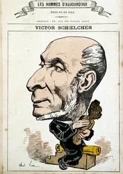 Vtipná kresba o Victoru Schoelcherovi a zrušení otroctví – Gill, v „The Men of Today““