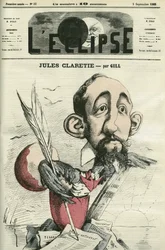 Jules Claretie (1840-1913), francouzský romanopisec, dramatik a kritik. Obálka “”L