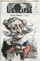 Jules Noriac (1827-1882), francouzský spisovatel, kritik a novinář. Obálka “”L
