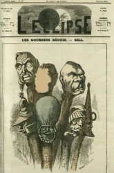 Les Gourdins se znovu sešli a vytvořili nový satyrický deník. Obálka “”L
