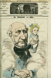 Portrét Henriho Wallona (1812-1904), francouzského historika a politika, považovaného za otce republiky. Obálka „“L