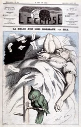 Viktoriina karikatura v „“ Šípkové Růžence“ – od Gilla, v „“ L