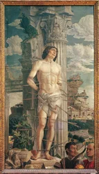 Svatý Šebestián, kolem roku 1480 (tempera na plátně)
