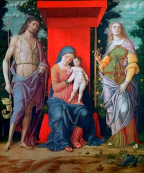 Panna a dítě se svatými, c1490-1505