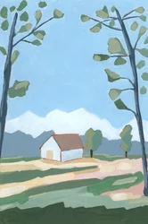 Vysočina, 2023 (akryl na papíře)