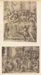 Klanění tří králů, ca. 1542-46.