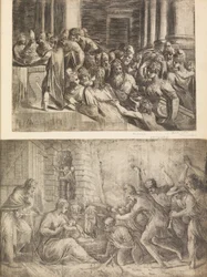 Narození Páně, ca. 1558-60.