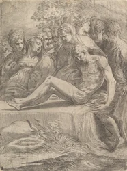 Nářek nad mrtvým Kristem, ca. 1545-50.