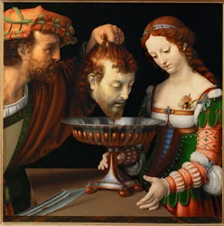 Salome s hlavou svatého Jana Křtitele, cca 1501-20 (malba na dřevě)