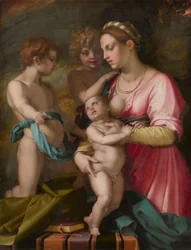 Charita, před rokem 1530 (olej na desce)