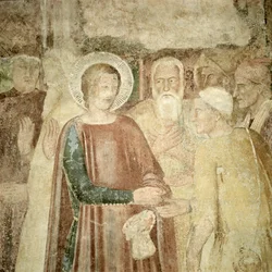 Detail sv. Ranieri ve Svaté zemi, polovina 14. století