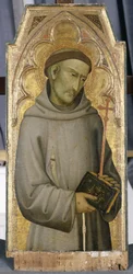 Sv. František, kolem 1375 (tempera na topolovém dřevě)