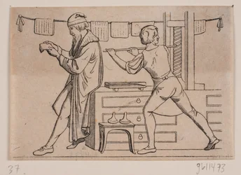 Johannes Gutenberg ve své dílně