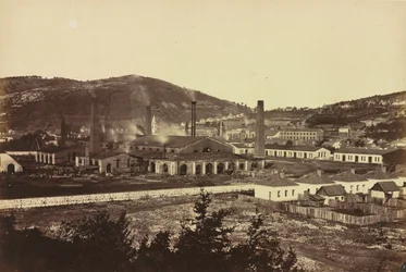 Železárny v Reschitza, c. 1860.