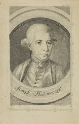 Portrét skladatele Josefa Myslivečka 1737-1781, c. 1780.