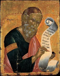 Svatý Jan Evangelista píšící svá Zjevení, cca 1455