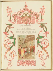 Program k opeře Život pro cara M. Glinky, 1896.
