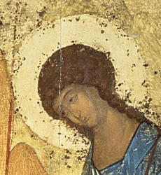 Detail z díla „Svatá Trojice“, 20. léta 15. století (detail)