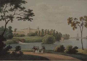 Pohled na hlavní palác Gatchina, 1821